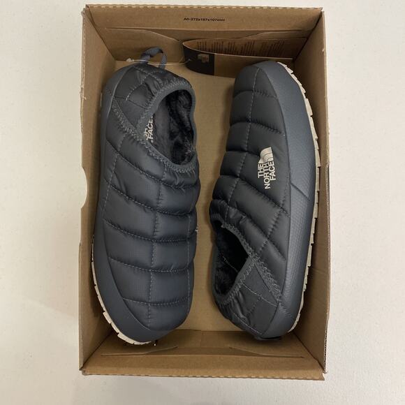 NEW The North Face ThermoBall Traction Mule V Slippers Women’s Phantom Grey 6 - Picture 1 of 4